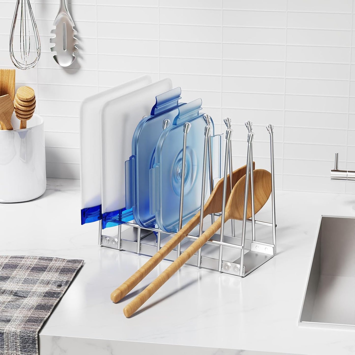 Reusable Bag Drying Rack, Foldable Metal Stand for Reusable Ziplock & Silicone Storage Bags