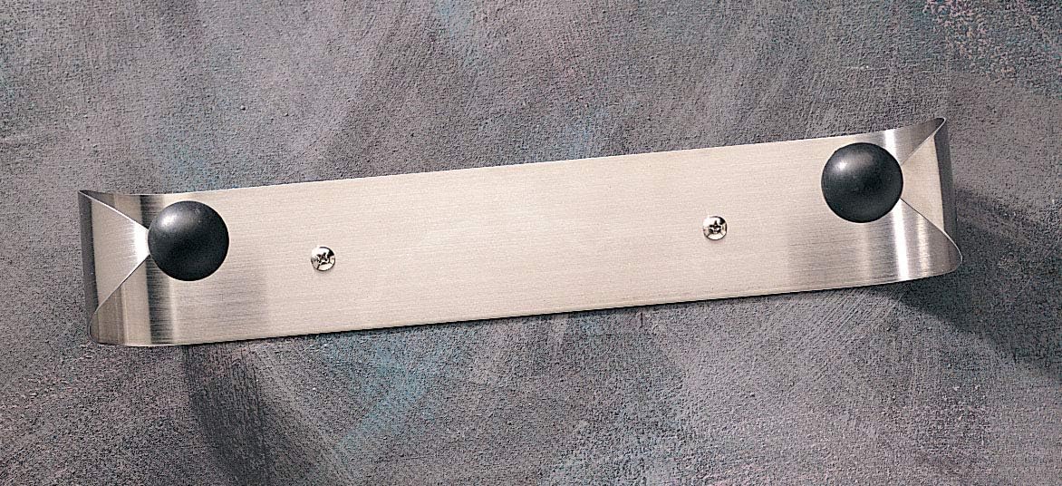 Under Cabinet Paper Towel Holder, Silver and Black Small