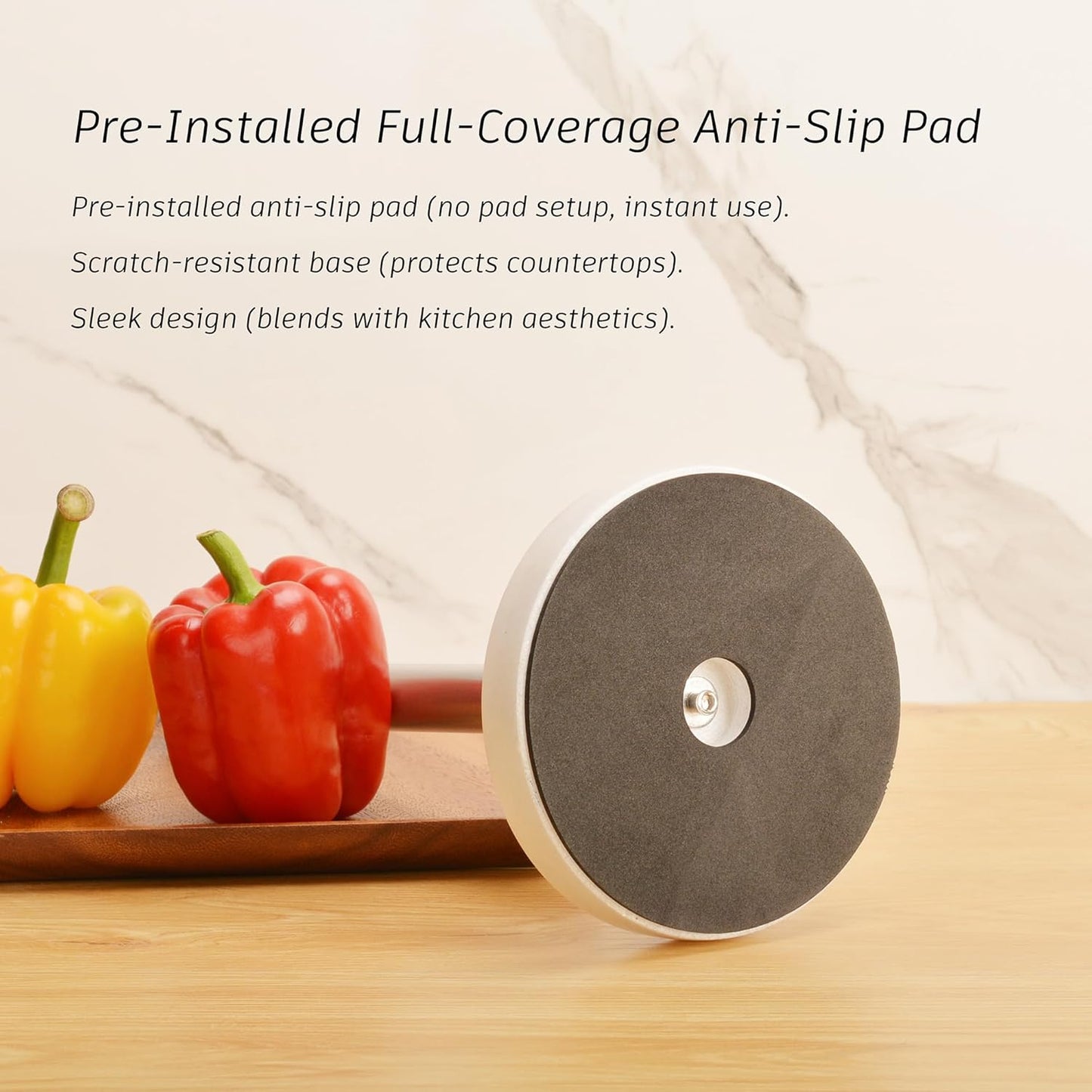 Paper Towel Holder Countertop, Heavy Weighted Marble Base Paper Towels Holder for Kitchen Counter