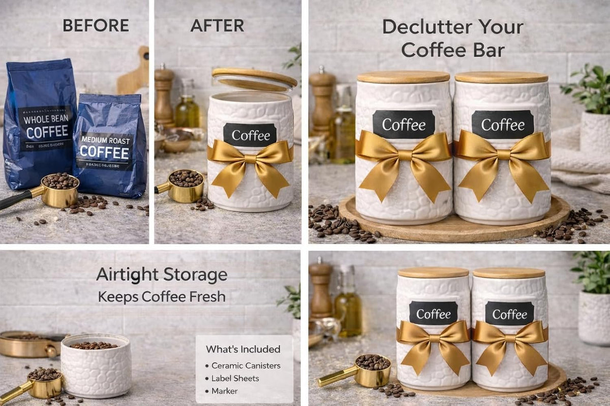 Ceramic Canister for the Kitchen (52oz/1537ml)