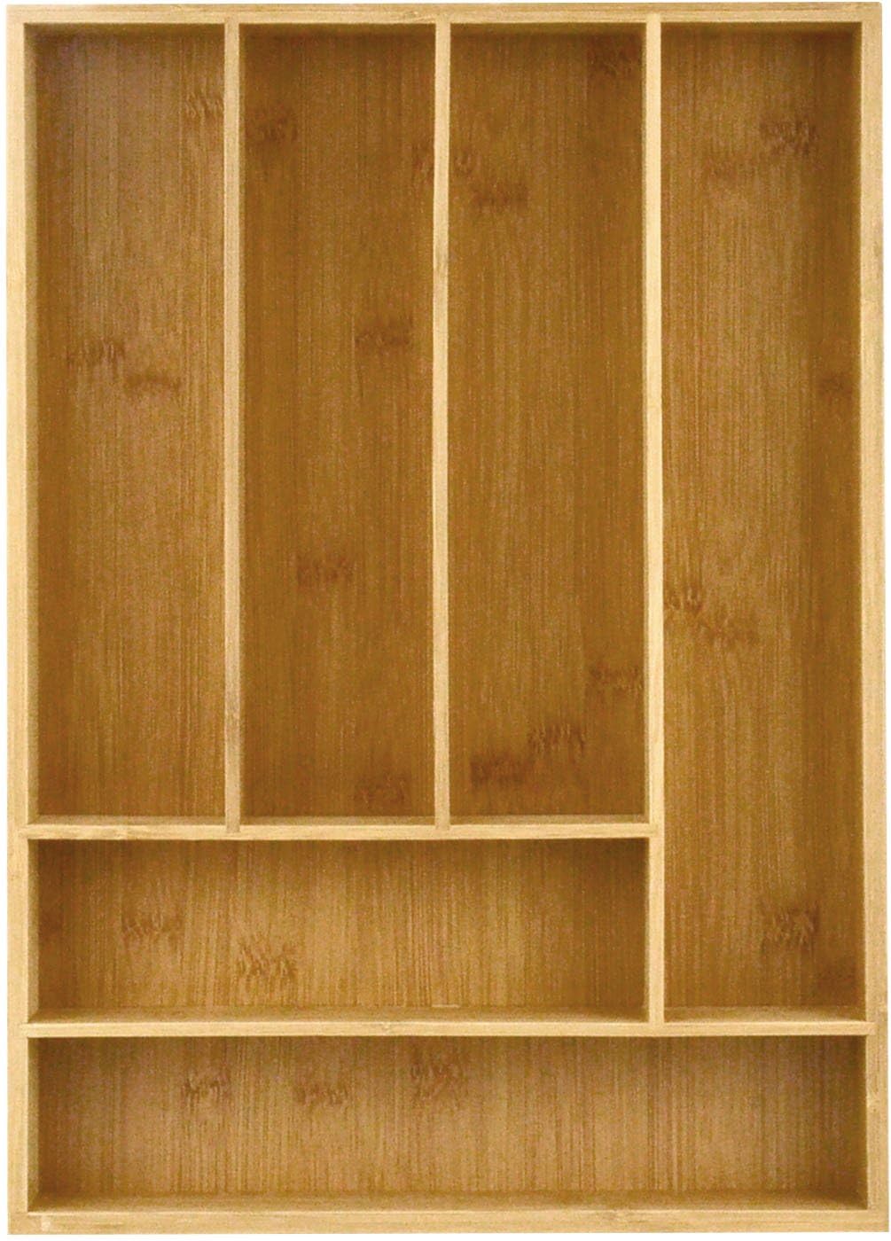 Drawer Organizer Bamboo Cutlery Tray Silverware Organizer/Utensil Holder