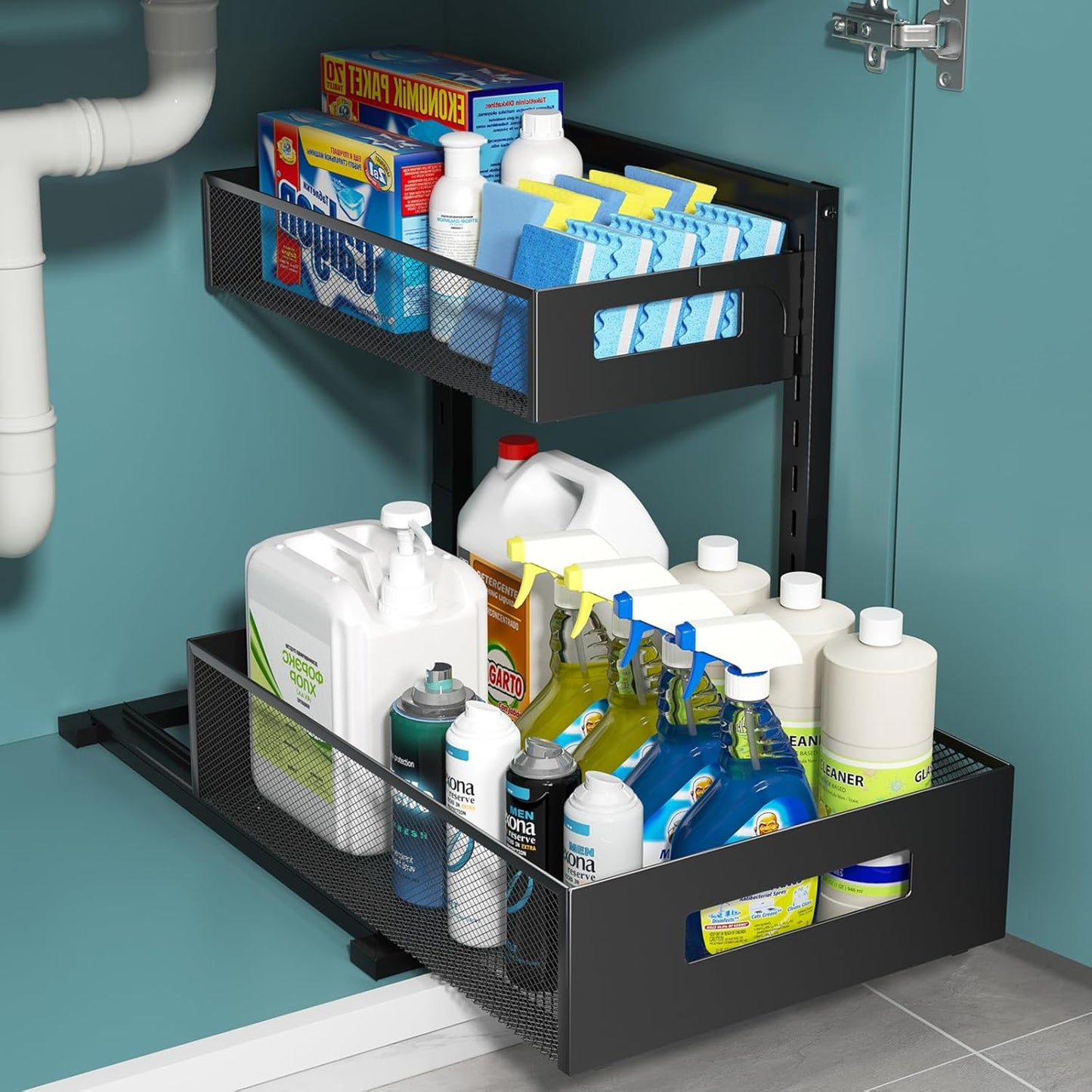 Under Sink Organizer, Metal Under Sink Organizers and Storage