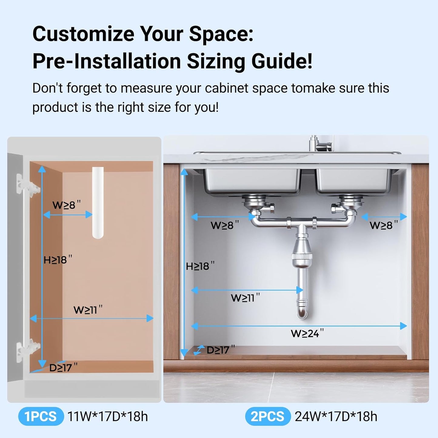 Under Sink Organizer, Metal Under Sink Organizers and Storage