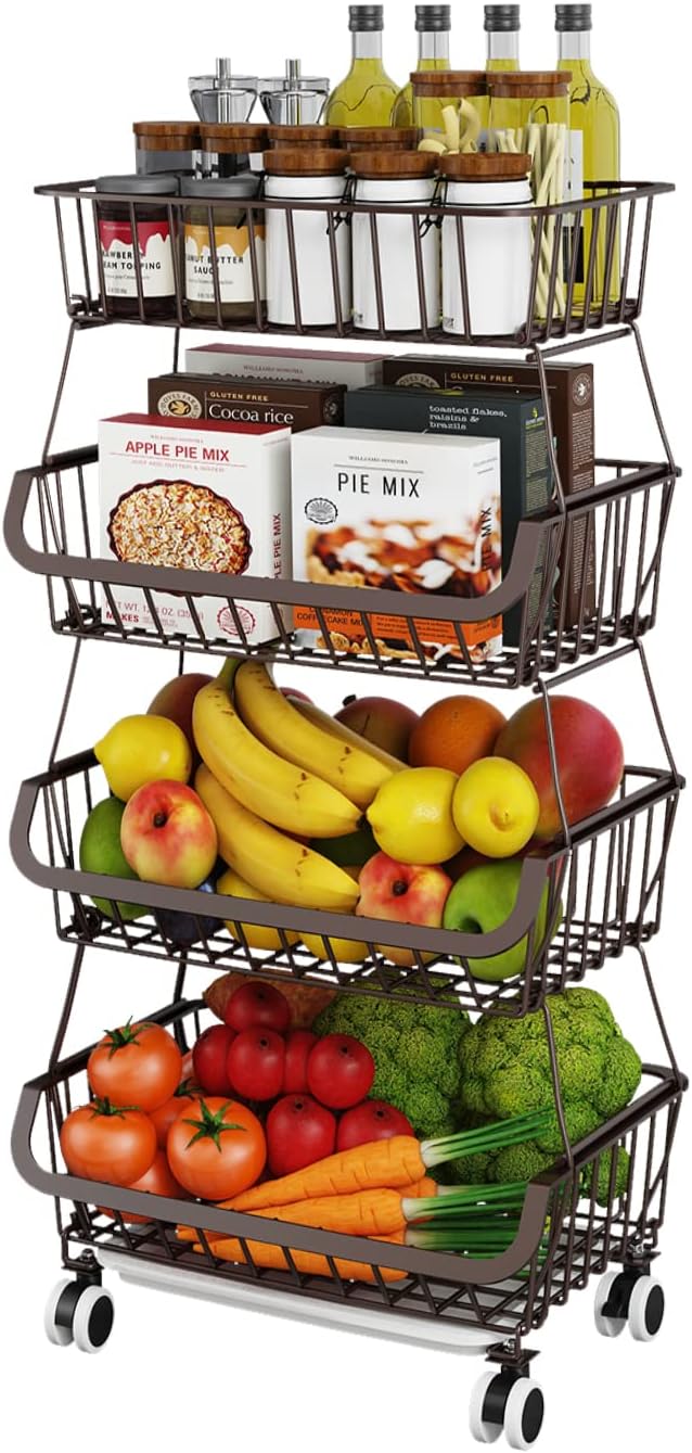 Fruit Vegetable Storage Basket for Kitchen