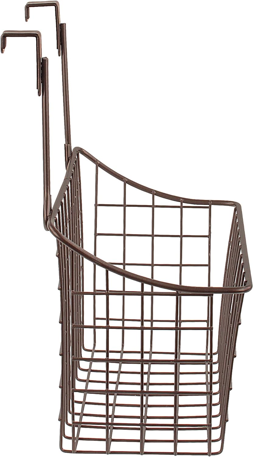Medium Cabinet Door Wire Basket Grid Over Cabinet Organizer Bronze