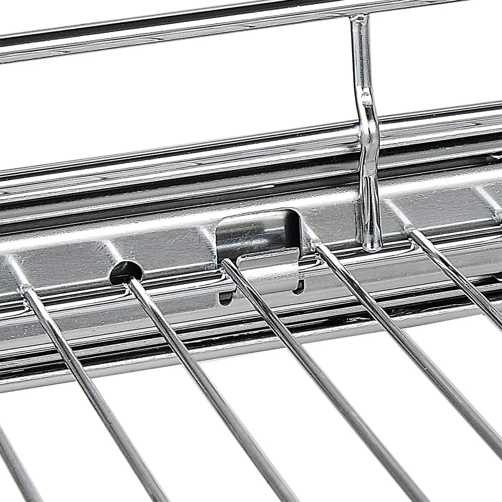 Pull Out Cabinet Organizer 2 Pack (15" W x 21" D), Pull out Shelves 1 Tier