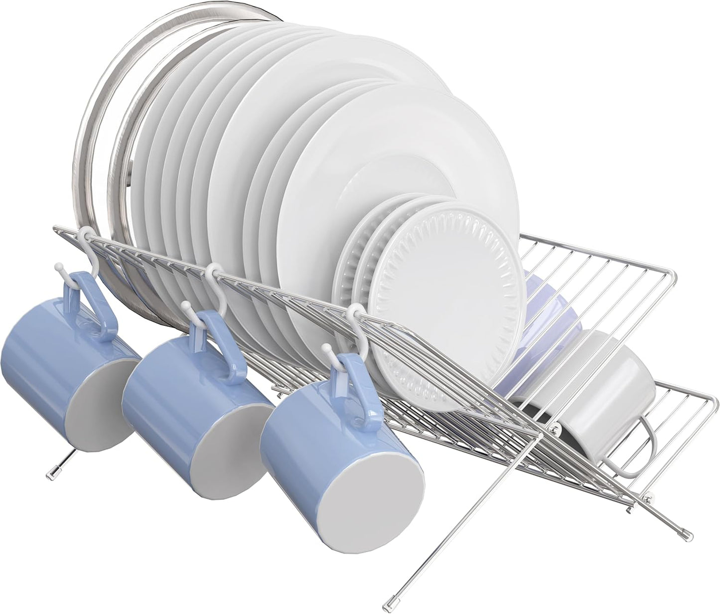 Collapsible Dish Drying Rack, Chrome