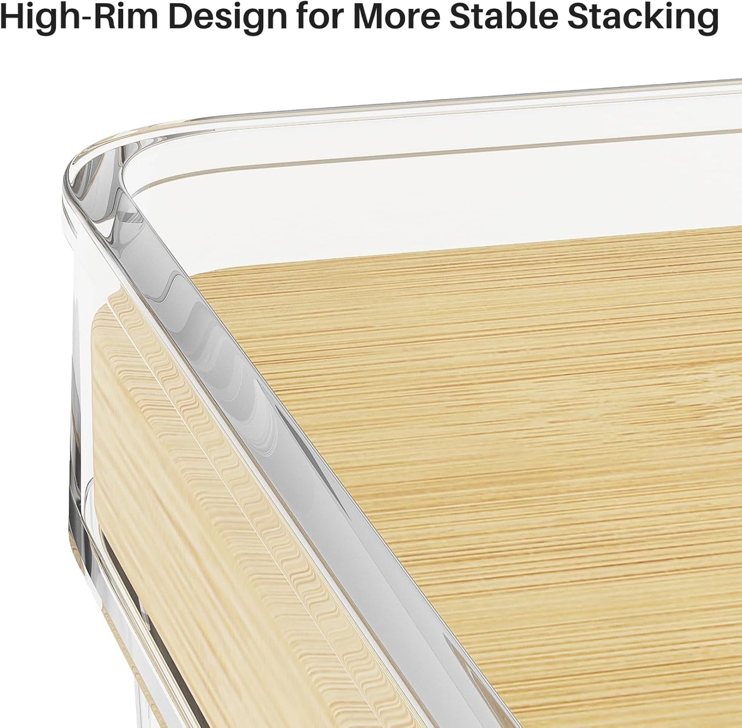 4 Set Pantry Organizer and Stackable Storage Kitchen,Sturdy and Durable Storage Basket for Potato