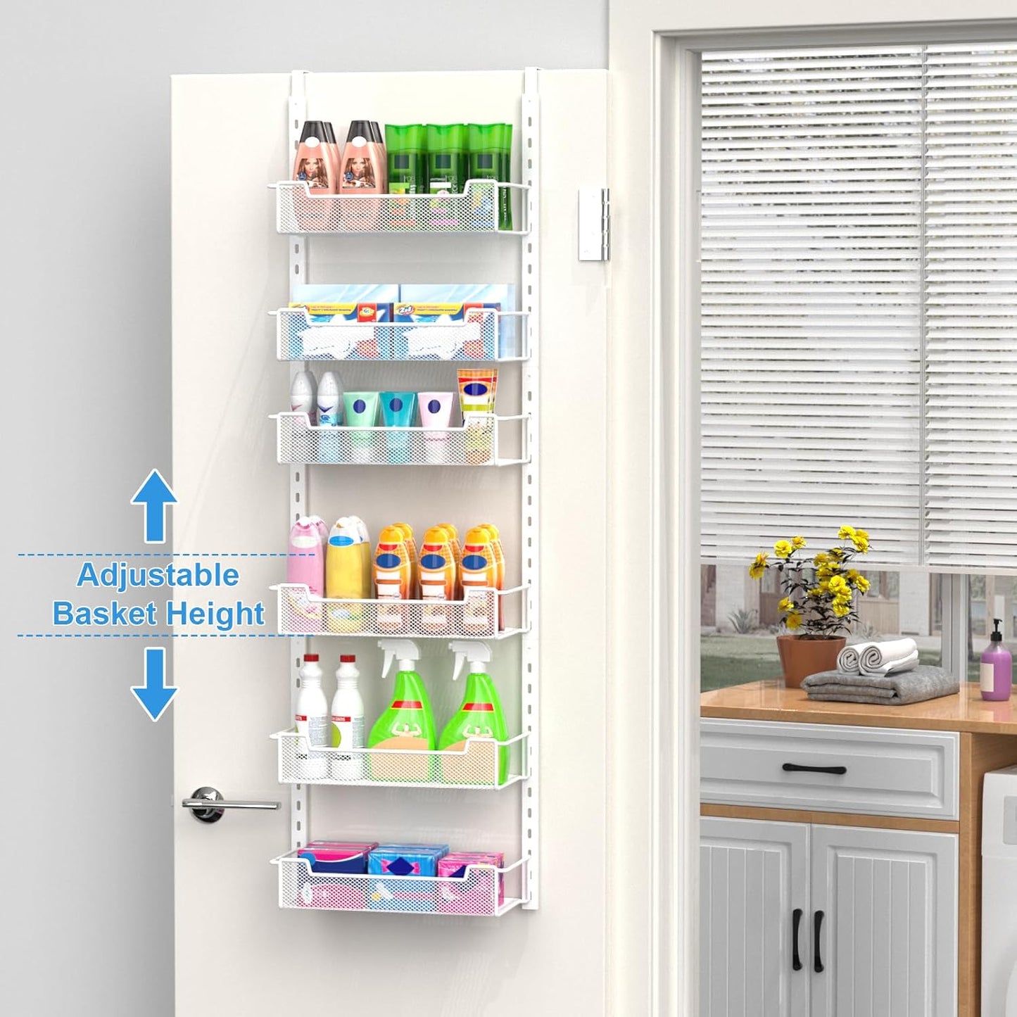 12.3" W Narrow Over the Door Pantry Organizer