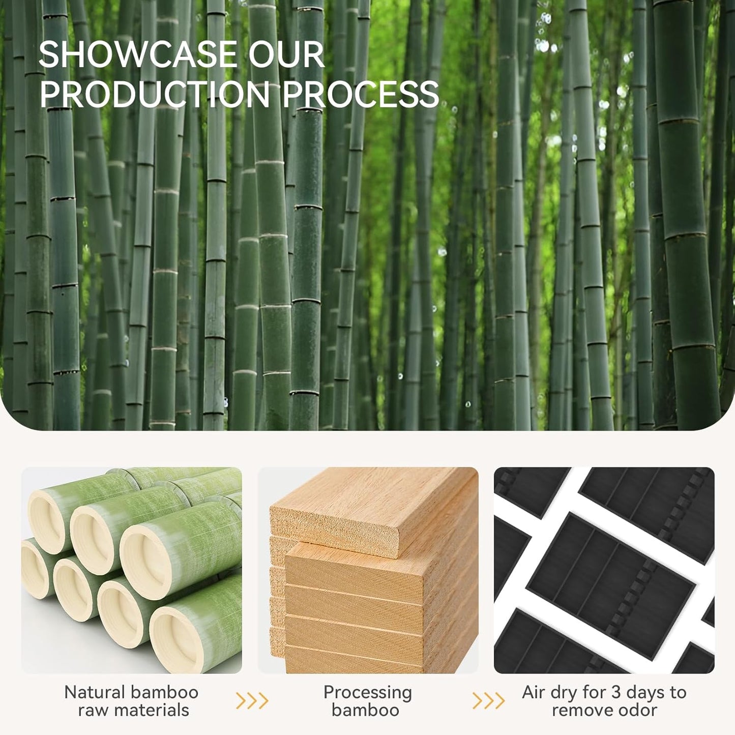 Pure Bamboo Silverware Drawer Organizer: 16.5 Inch Large Silverware Utensil Tray Holder