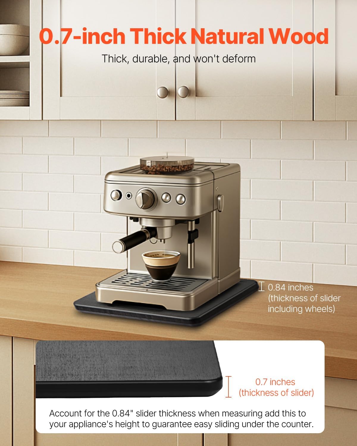 VEVOR Appliance Slider, Medium 10.5 x 13-inch, Rolling Slidi