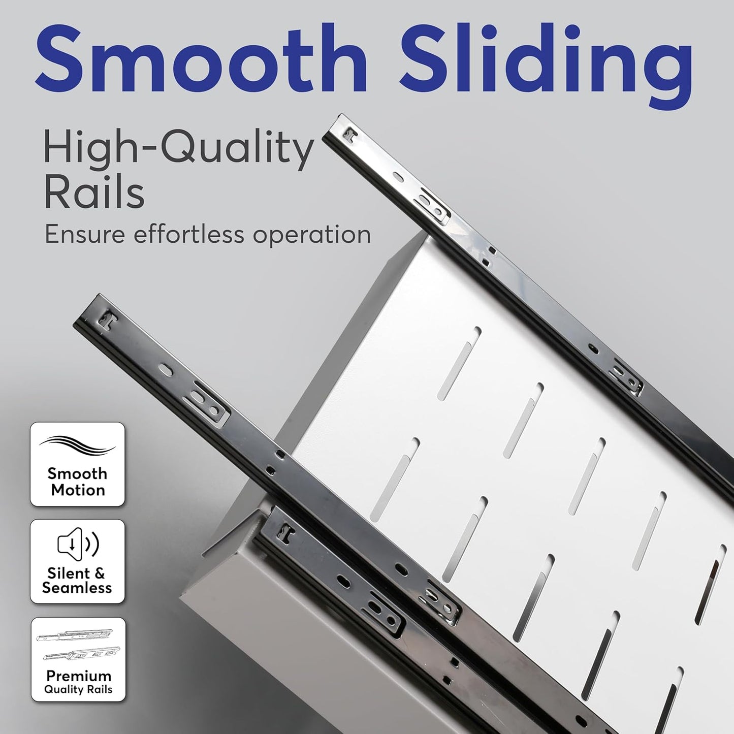 Pull Out Cabinet Organizer – Smooth Sliding Expandable Pull Out Drawers for Cabinets