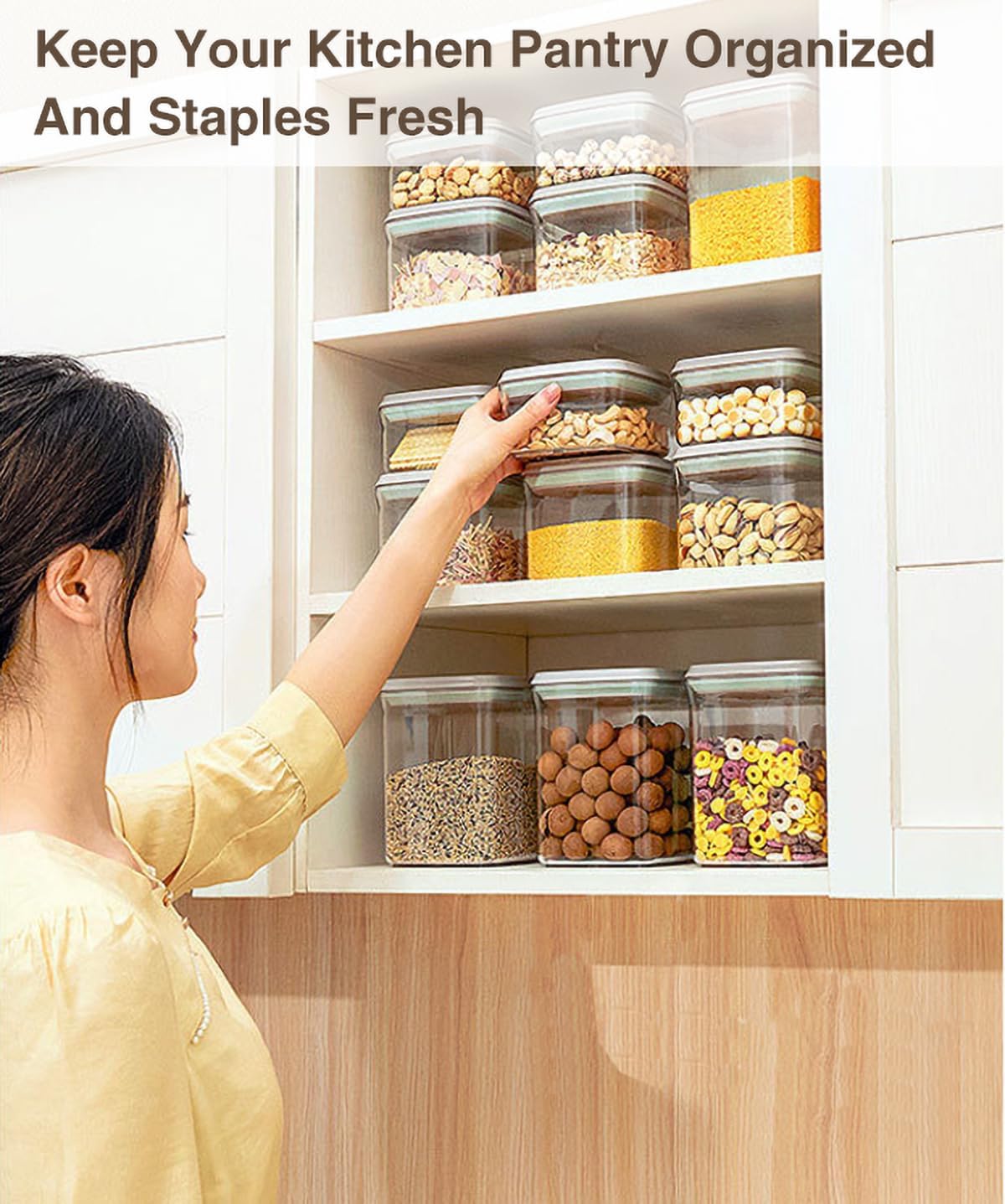 Pop Airtight Food Storage Containers Set with Lids