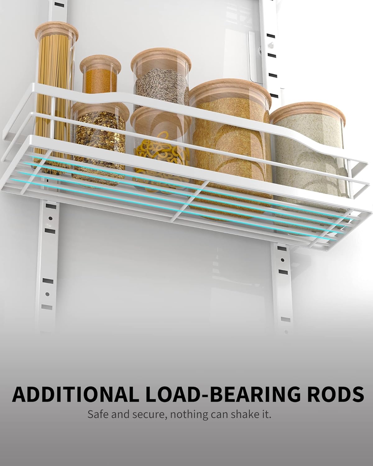 White 9-Tier Over The Door Pantry Organizer, Pantry Organization And Storage