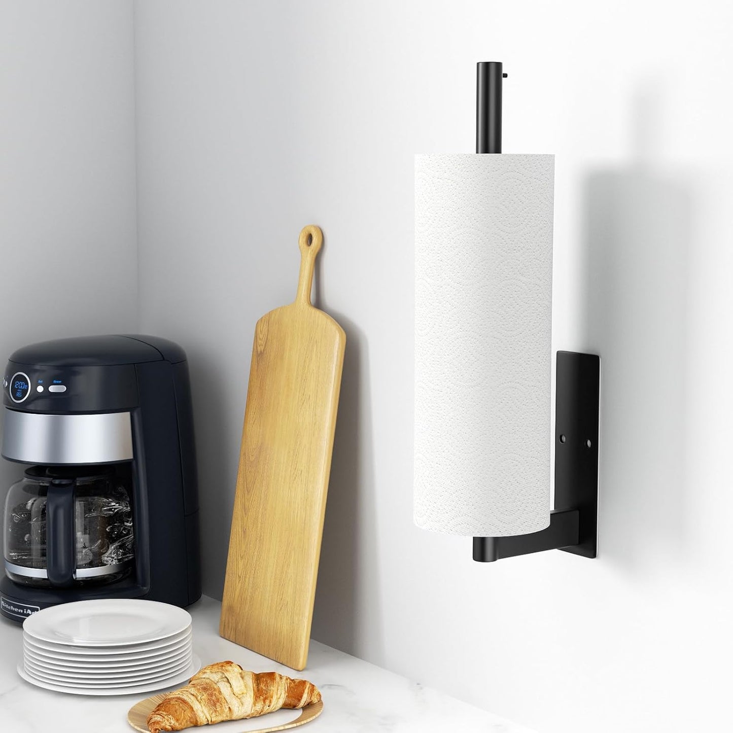 Paper Towel Holder Under Cabinet: Self-Adhesive or Drilling Paper Towel Dispenser