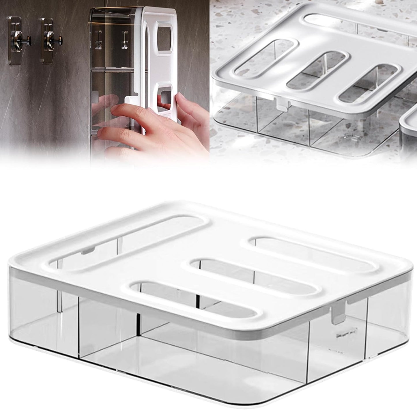 Kitchen Storage Bag Organizer, Acrylic Baggie organizer for Drawer