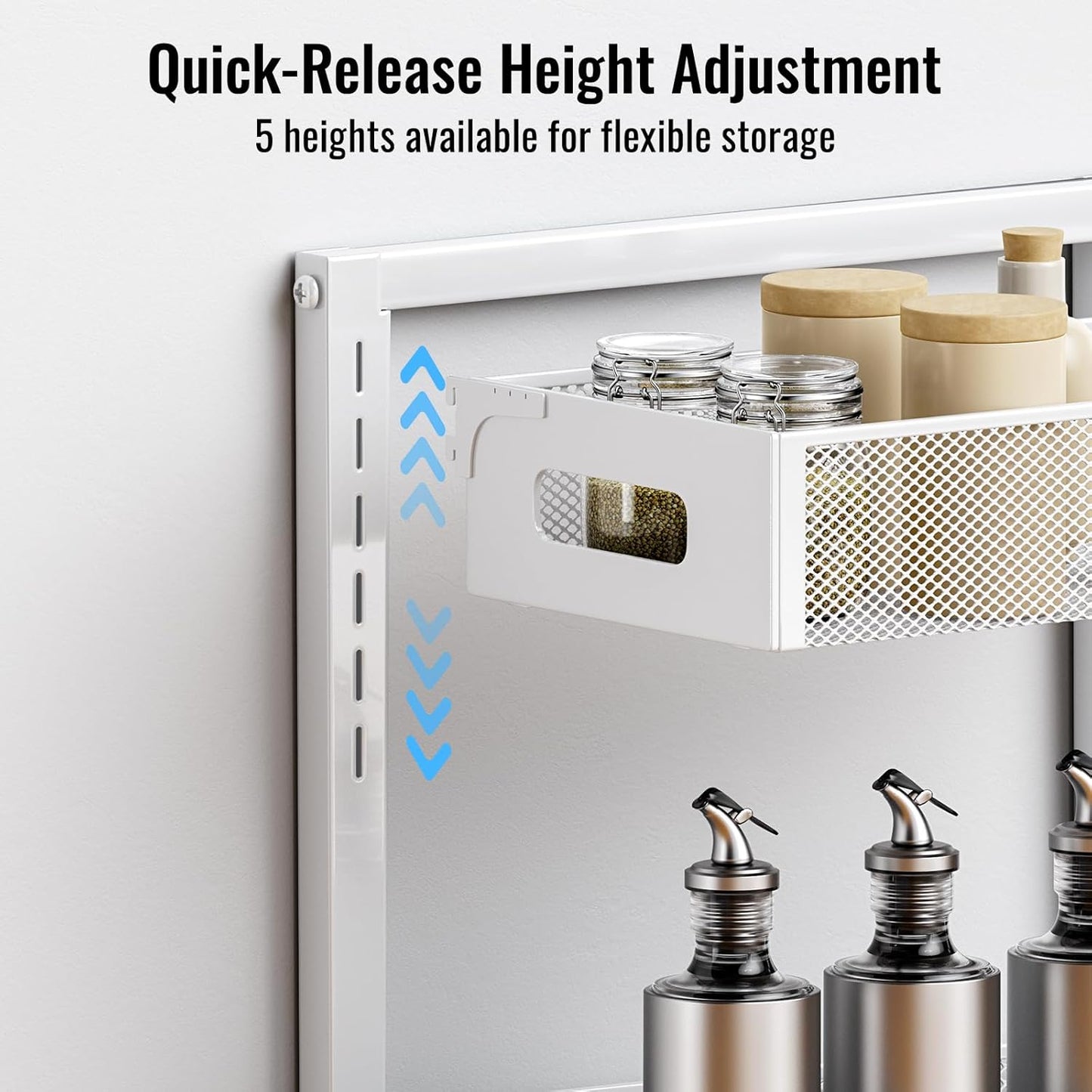 Full Metal Under Sink Organizer, Pull Out Cabinet Organizers and Storage