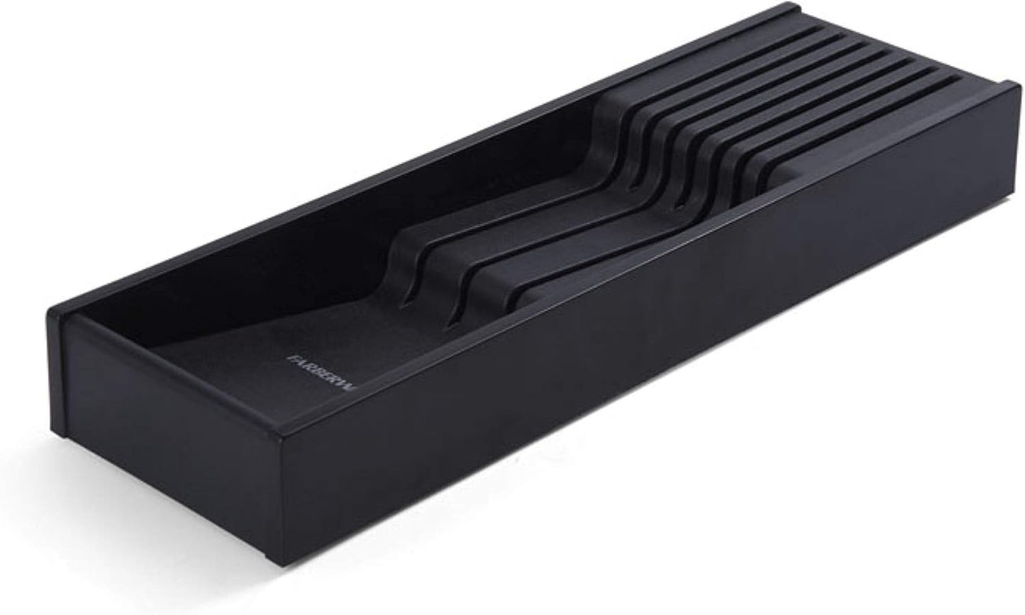 5229614 7 Slot In Drawer Knife Organizer, 18-Inch, Black