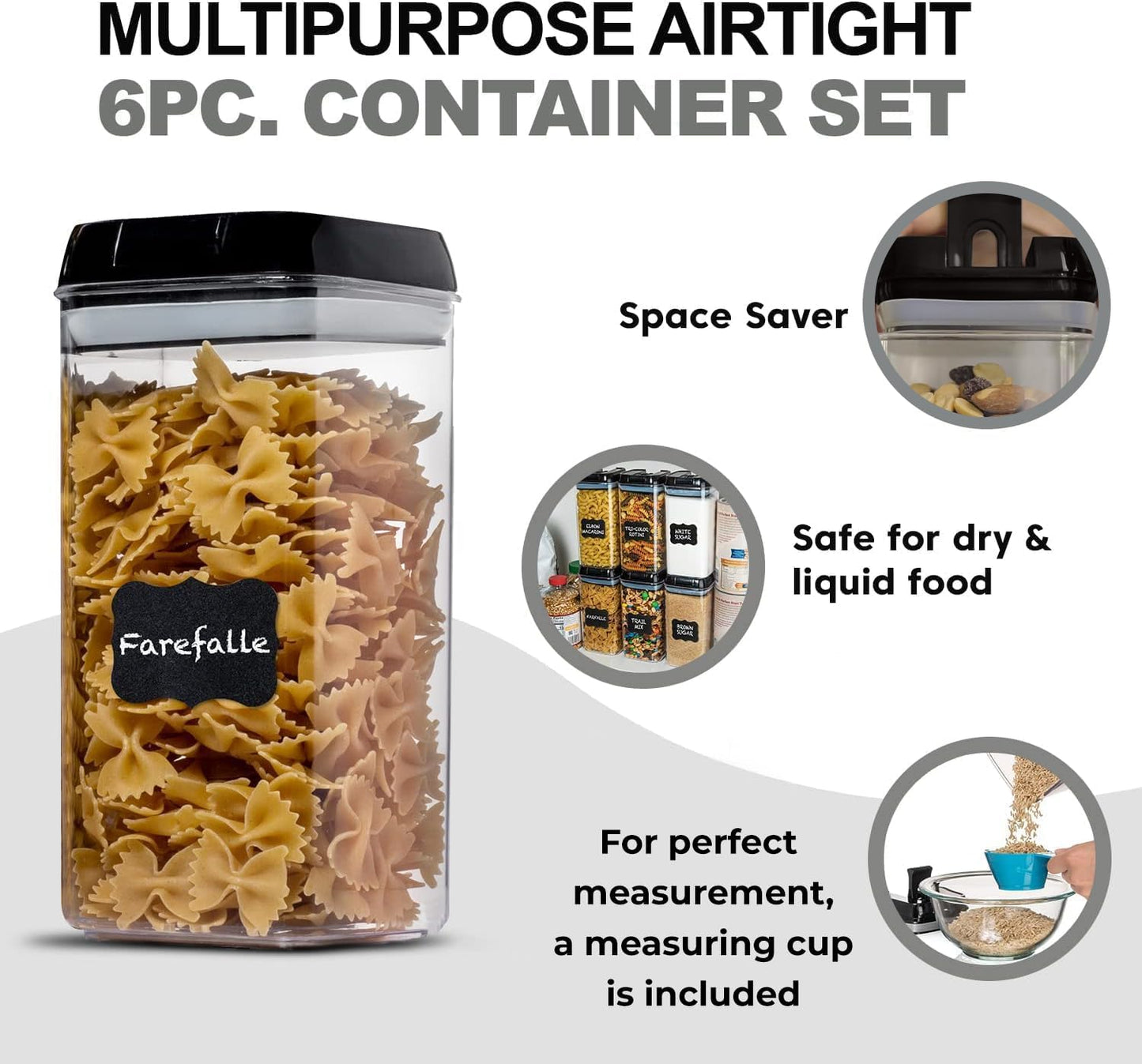 Airtight Food Storage Containers with Lids