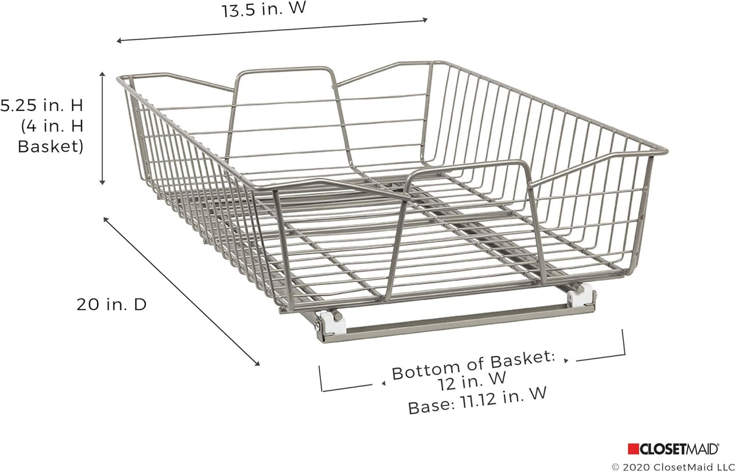 14 in. Pull Out Cabinet Organizer, Heavy Duty, Slide Out Pantry Shelves Drawers for Kitchen
