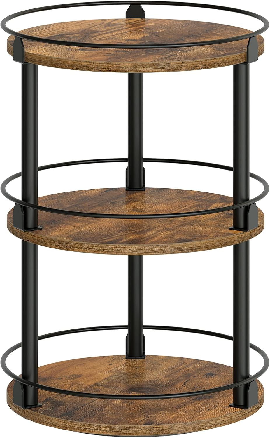 3-Tier Lazy Susan Organizer, Rotating Spice Rack, Spinning Organizer