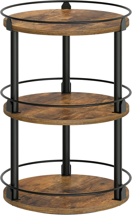 3-Tier Lazy Susan Organizer, Rotating Spice Rack, Spinning Organizer