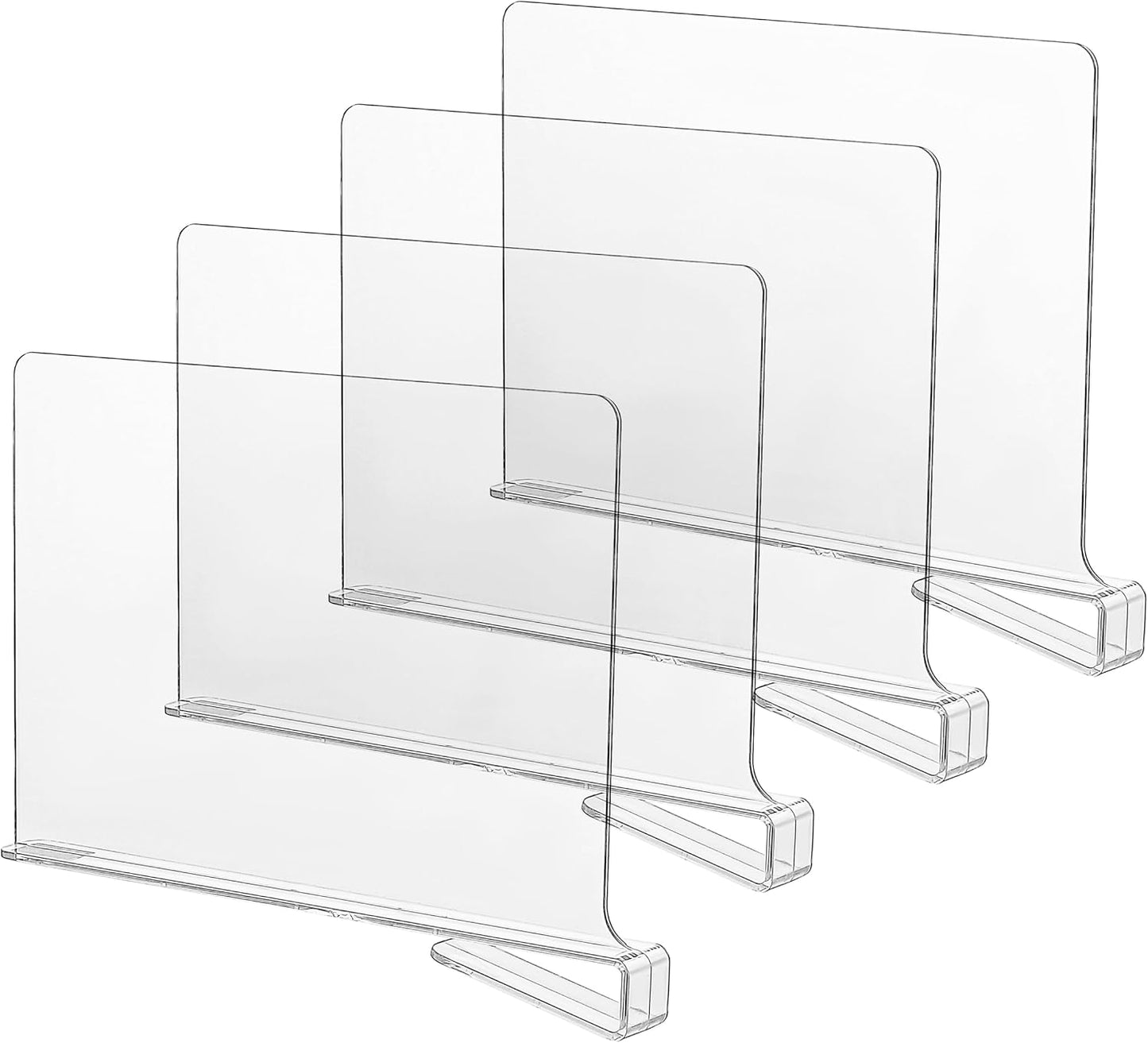 Acrylic Shelf Dividers for Closets,Wood Shelf Dividers