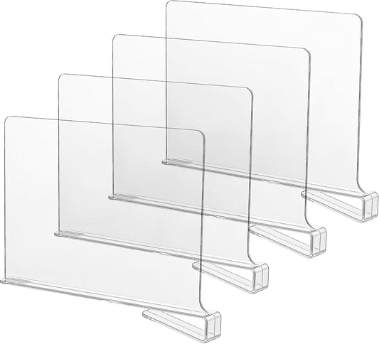 Acrylic Shelf Dividers for Closets,Wood Shelf Dividers