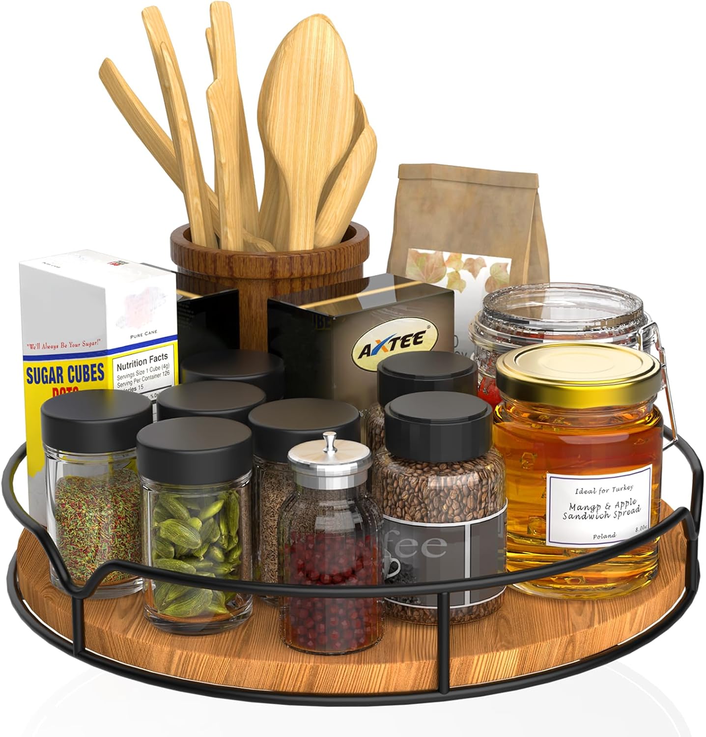 Lazy Susan Turntable Organizer for Cabinet Pantry Kitchen Countertop Refrigerator Cupboard