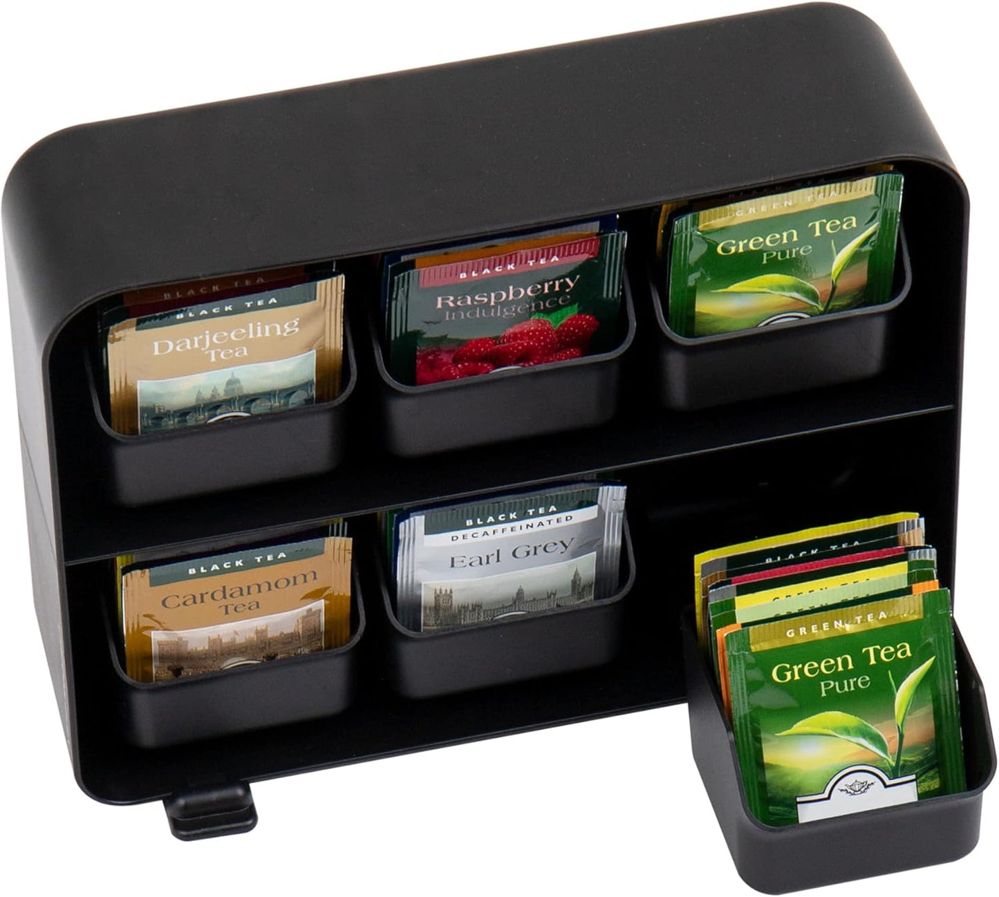Tea Bag Organizer, Tea Station Organizer, Countertop Storage, Kitchen, Plastic