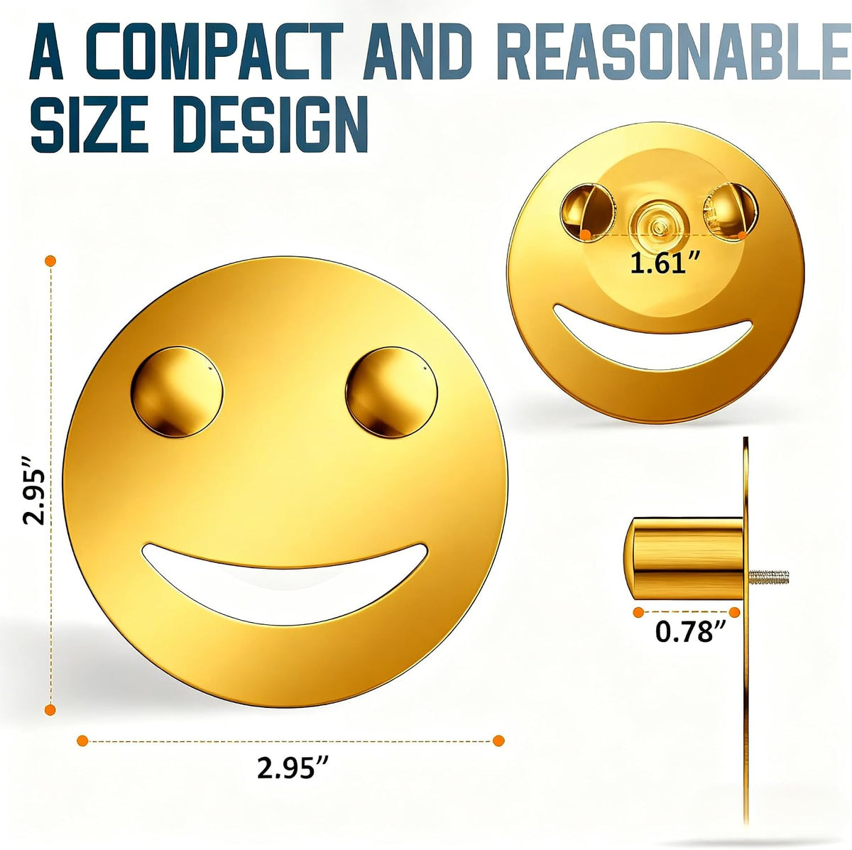 Yoshiky Stainless Steel Smiley Face Sponge Holder