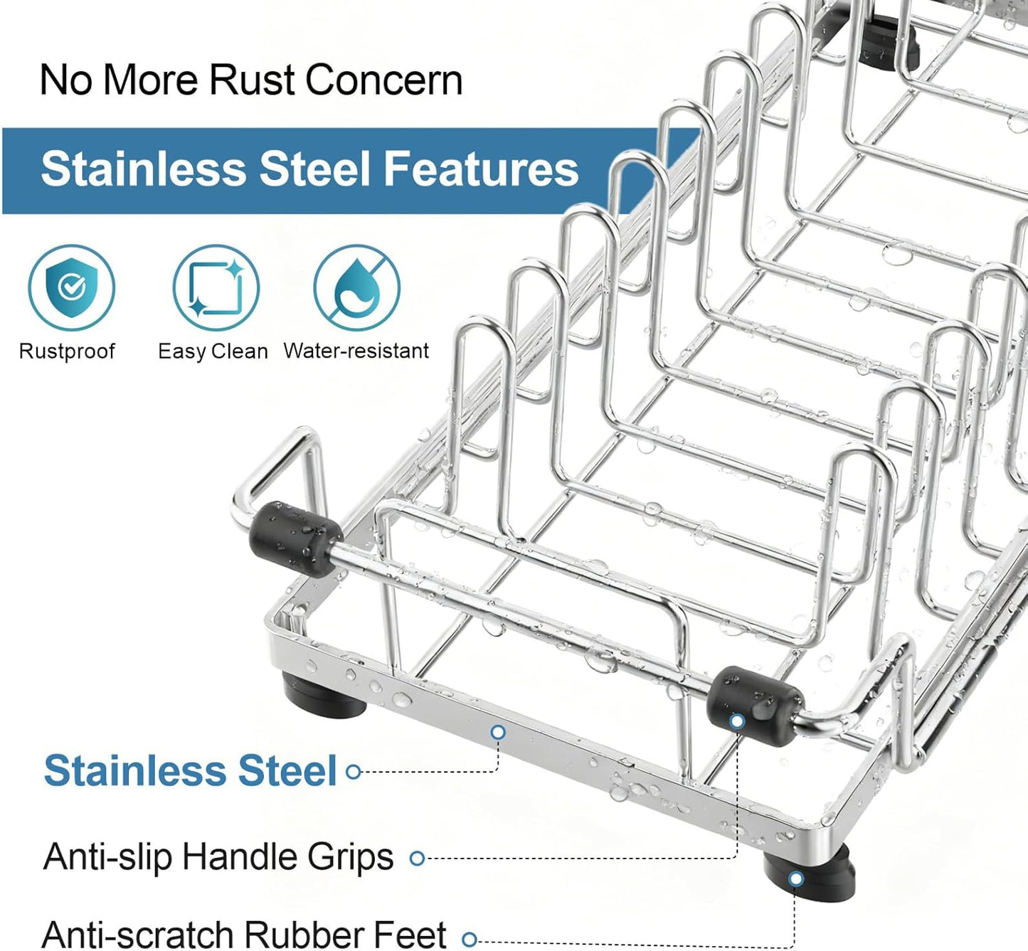 Small Dish Drying Rack for Counter or Over Sink
