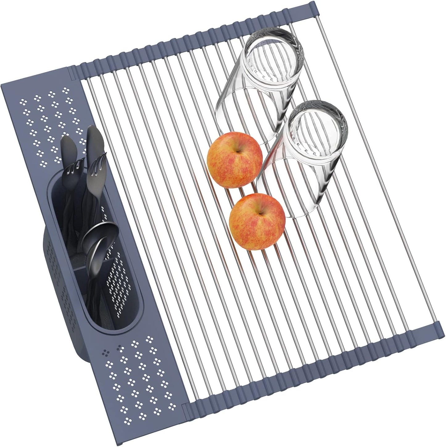 Roll Up Dish Drying Rack 17 x 15 Over The Sink Dish Drying Rack
