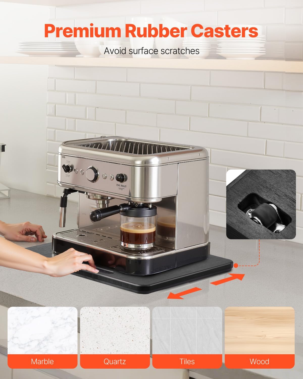VEVOR Appliance Slider, Medium 10.5 x 13-inch, Rolling Slidi