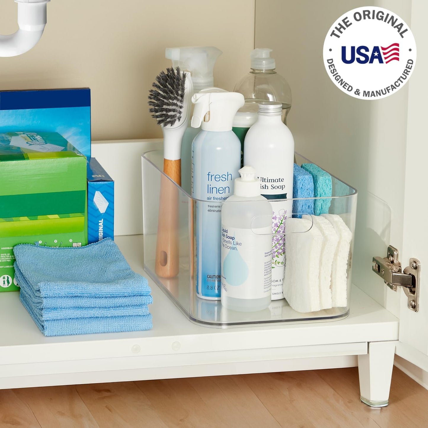 Bliss XL Clear Plastic Storage Bin, Pantry Organizers & Storage Containers