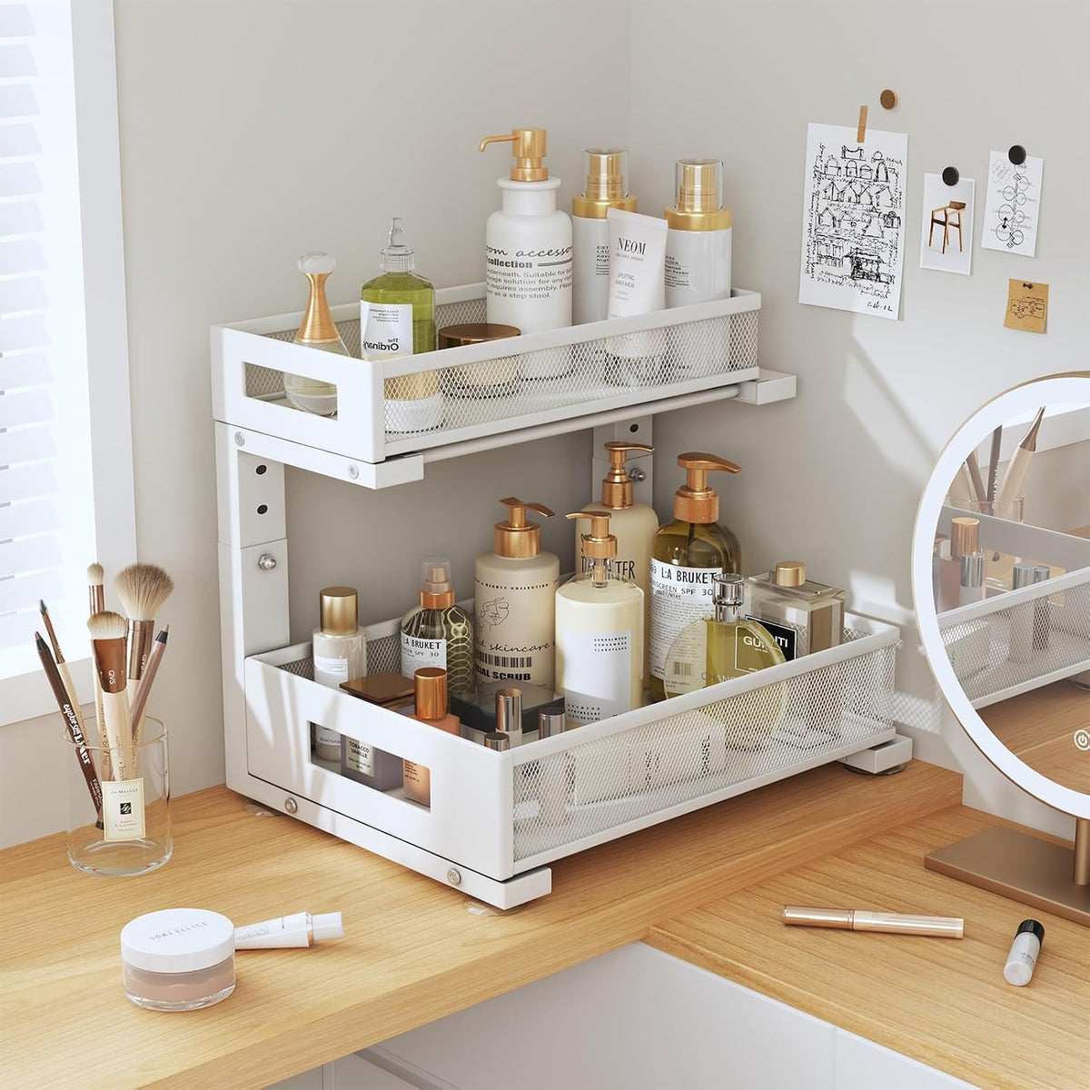 2-Pack Under Sink Storage Organizer