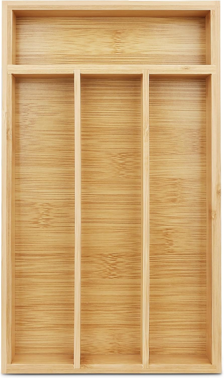 Small Silverware Organizer, Bamboo Drawer Organize, Bamboo Silverware Drawer Organizer
