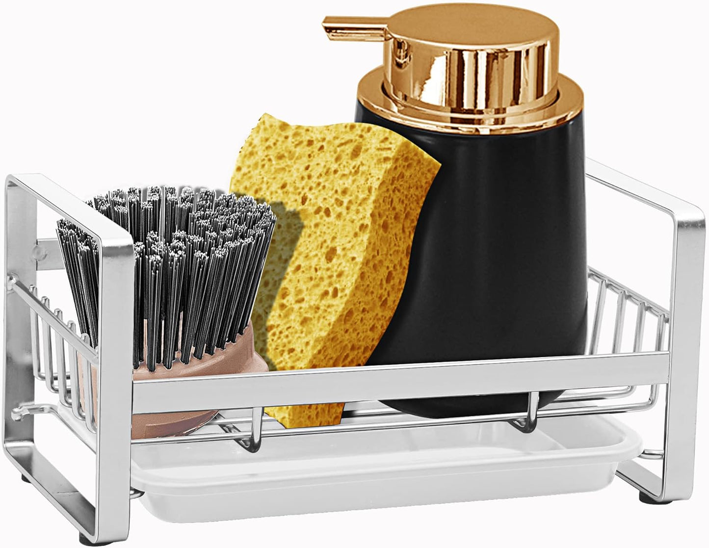 Kitchen Sponge Holder - Kitchen Sink Organizer - Sink Caddy - Sink Tray - Soap Holder