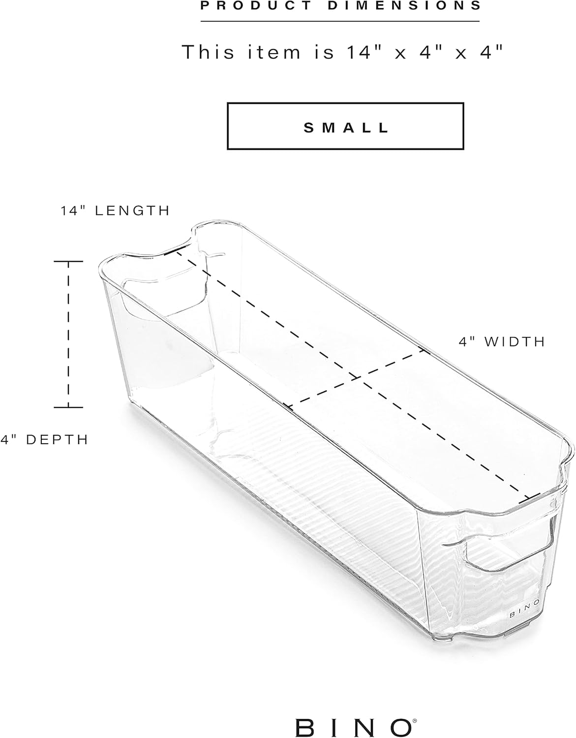 Stackable Storage Bins, Small - 2 Pack | THE STACKER COLLECTION | Clear Plastic | Built-In Handles | BPA-Free | Containers for Organizing Kitchen Pantry | Multi-Use Organizer