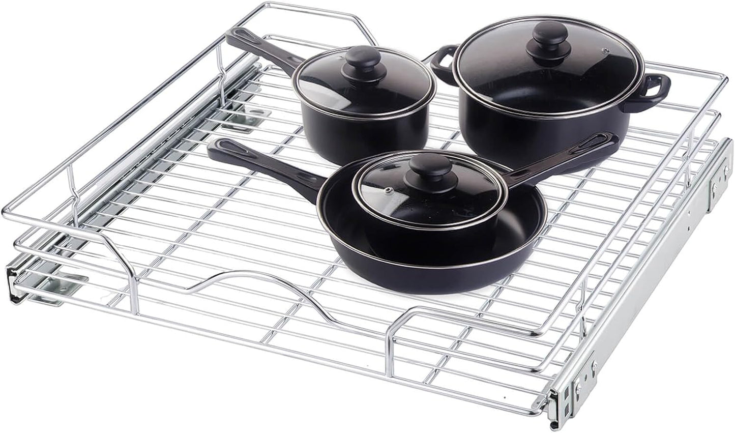 Pull Out Cabinet Organizer (17.75" W x 17" D), Pull Out Drawers