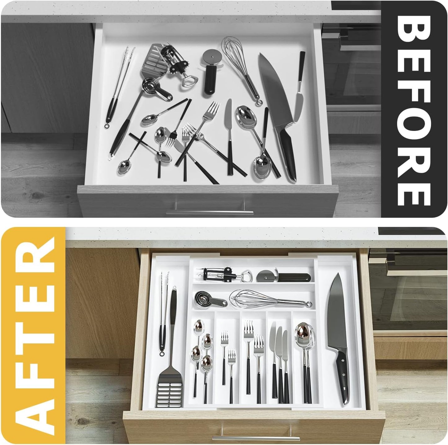 Utensil Organizer Silverware Drawer Organizer