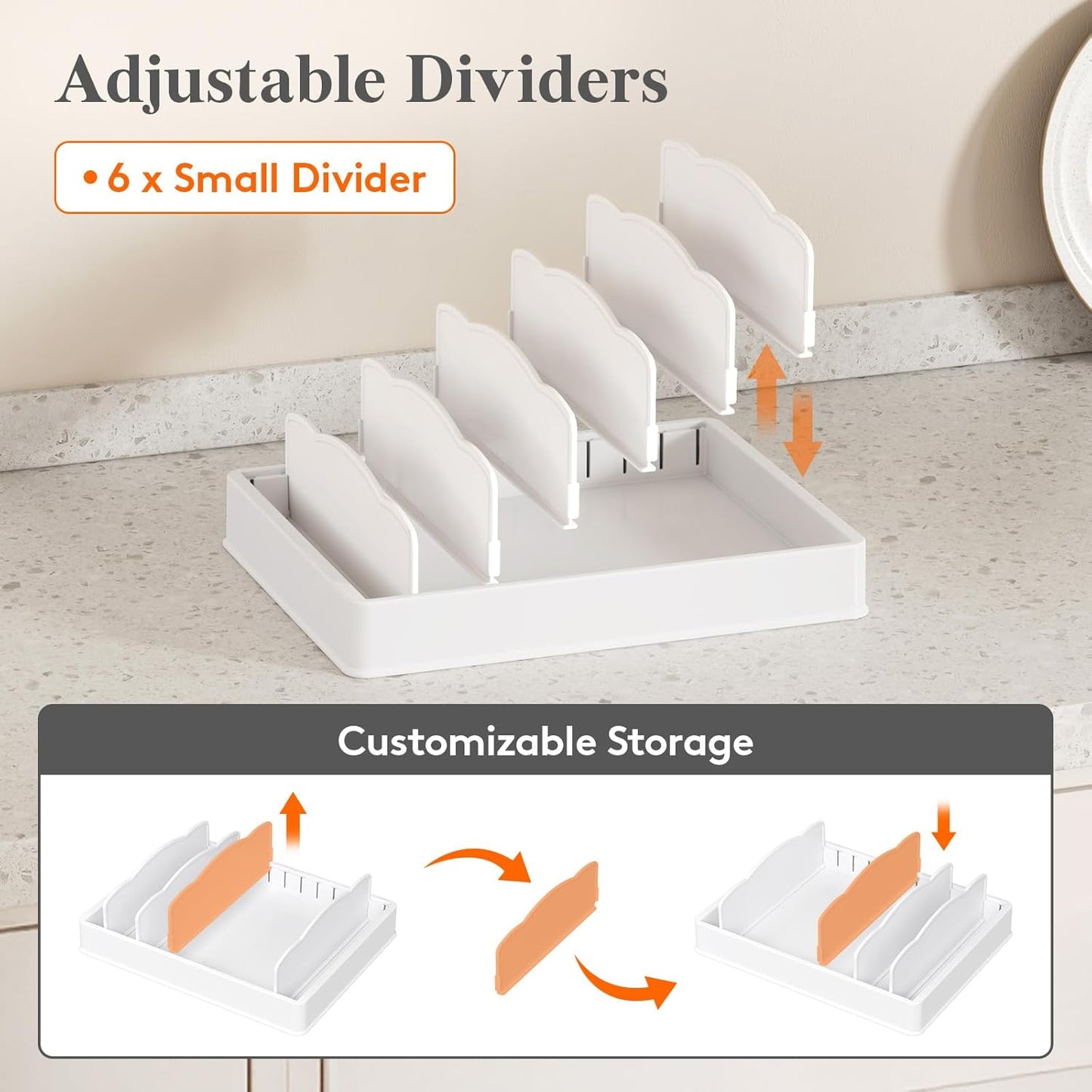 Kitchen Cabinet Organizer for Food Contanier Lid
