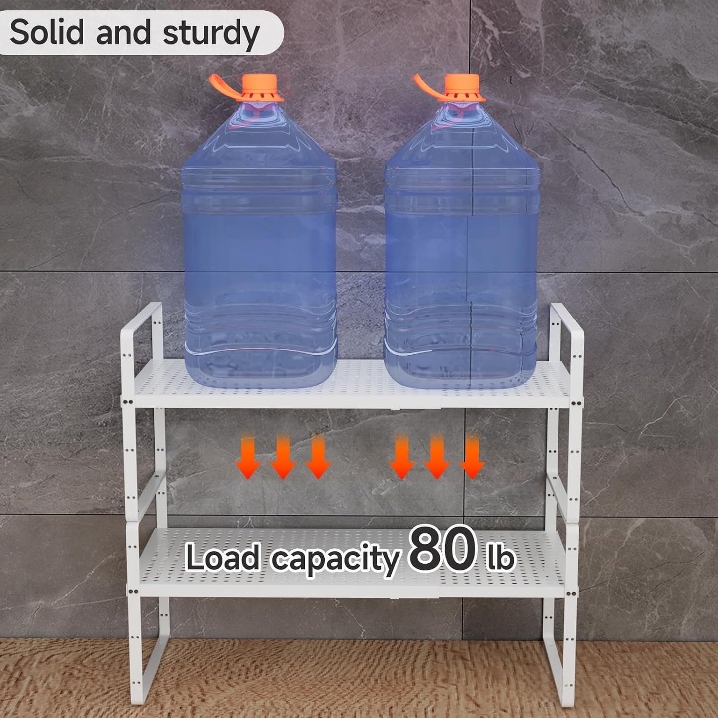 16.5-27’’L Expandable Stackable Cabinet Shelves