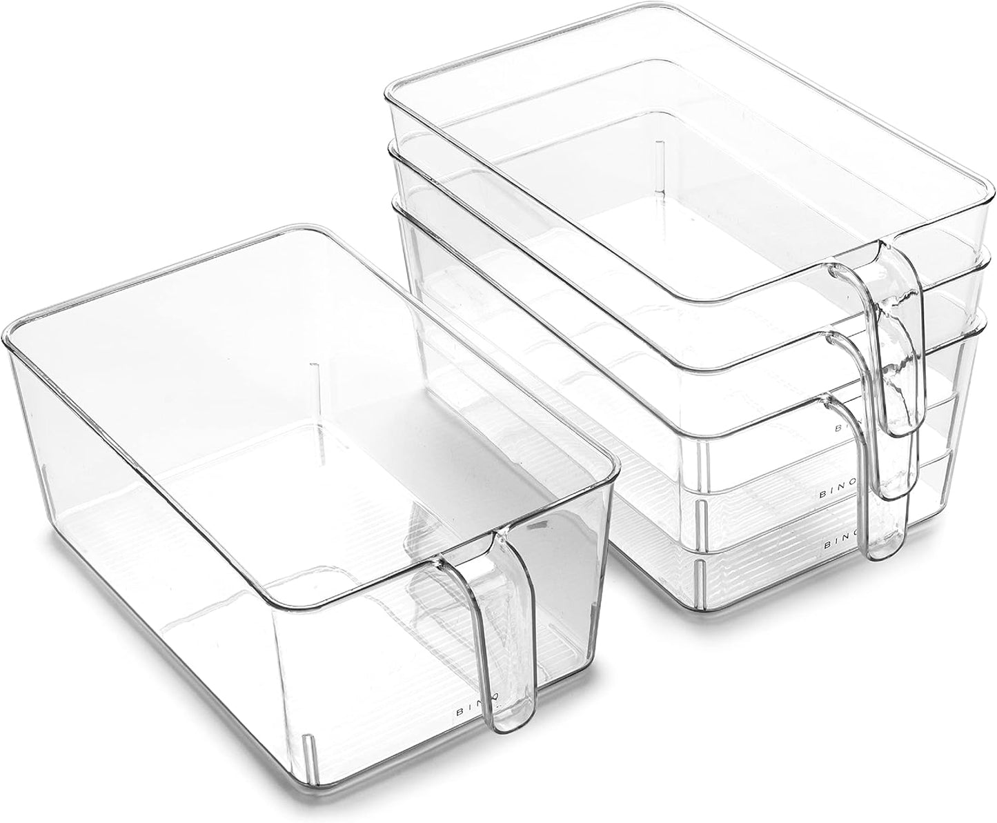 L Plastic Storage Bins l THE HOLDER COLLECTION l 4-Pack