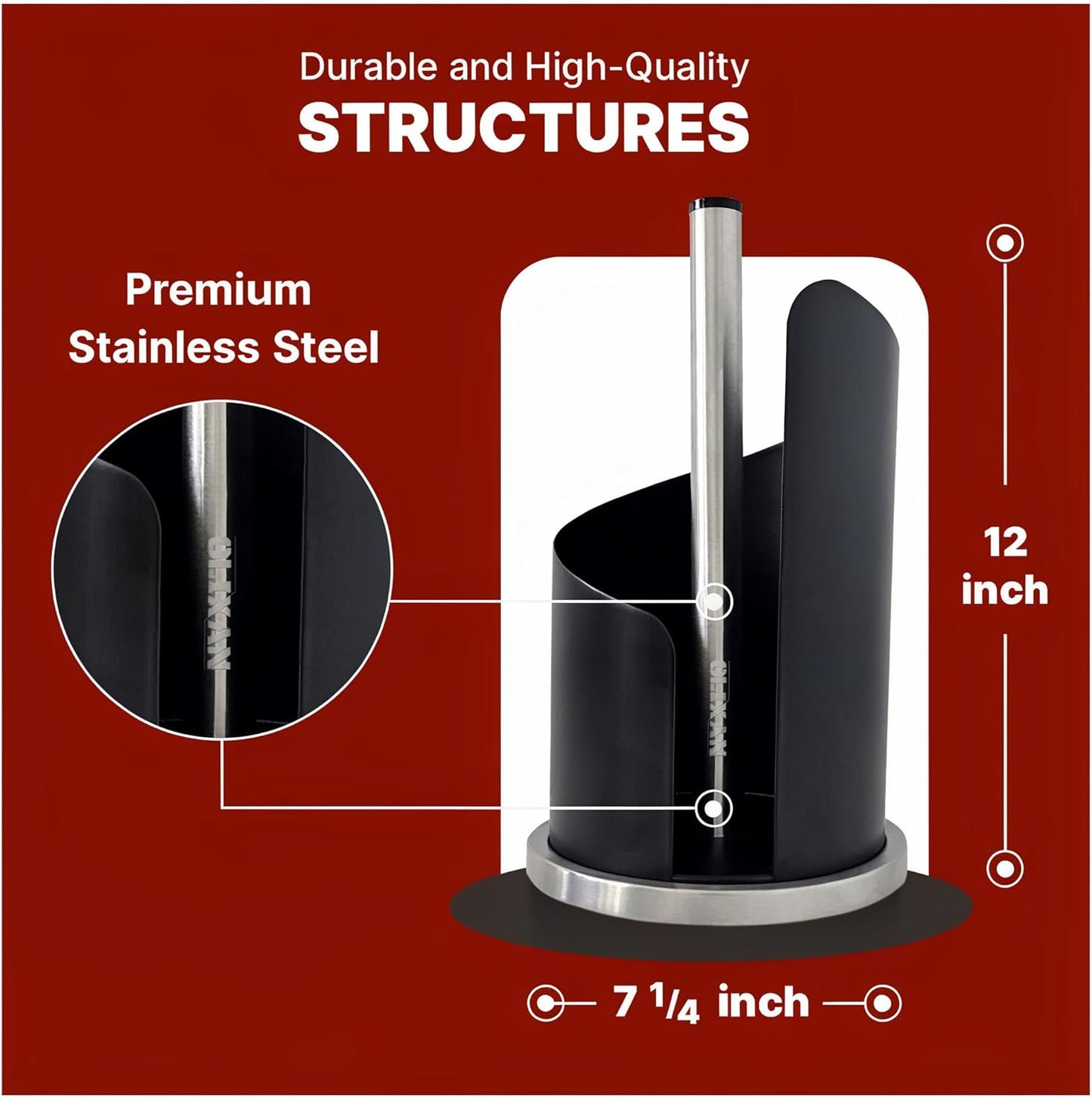 Stainless Steel Paper Towel Holder Countertop