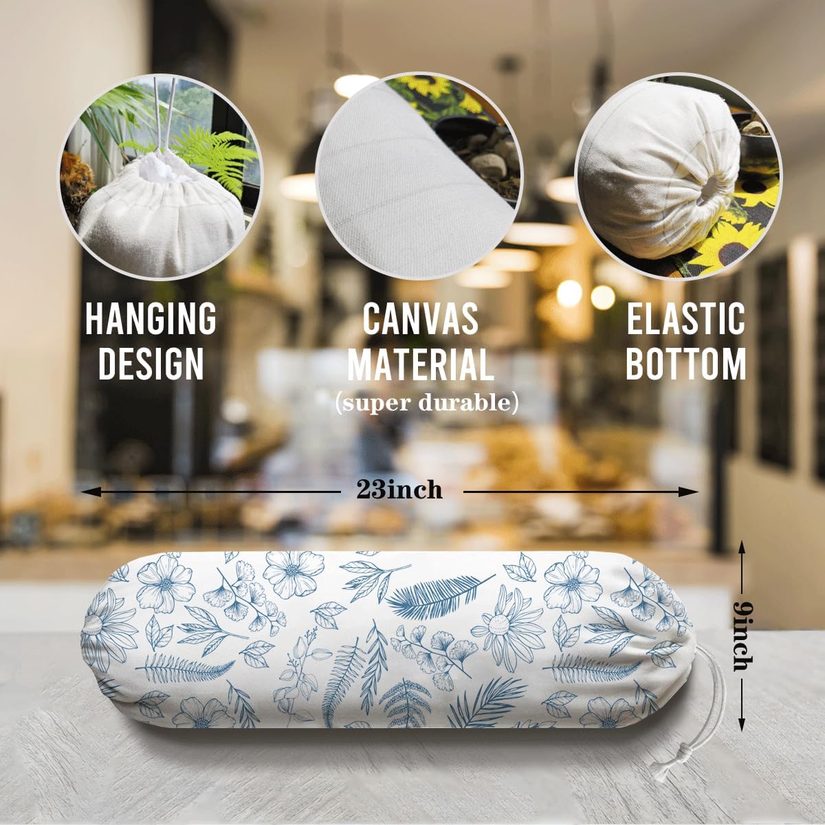 Aesthetic Bag Holder, Bag Dispenser for Plastic Bags