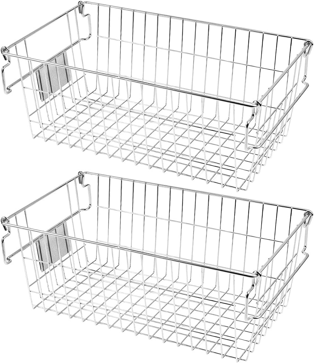 Stackable Chest Freezer Baskets Organizer Bins