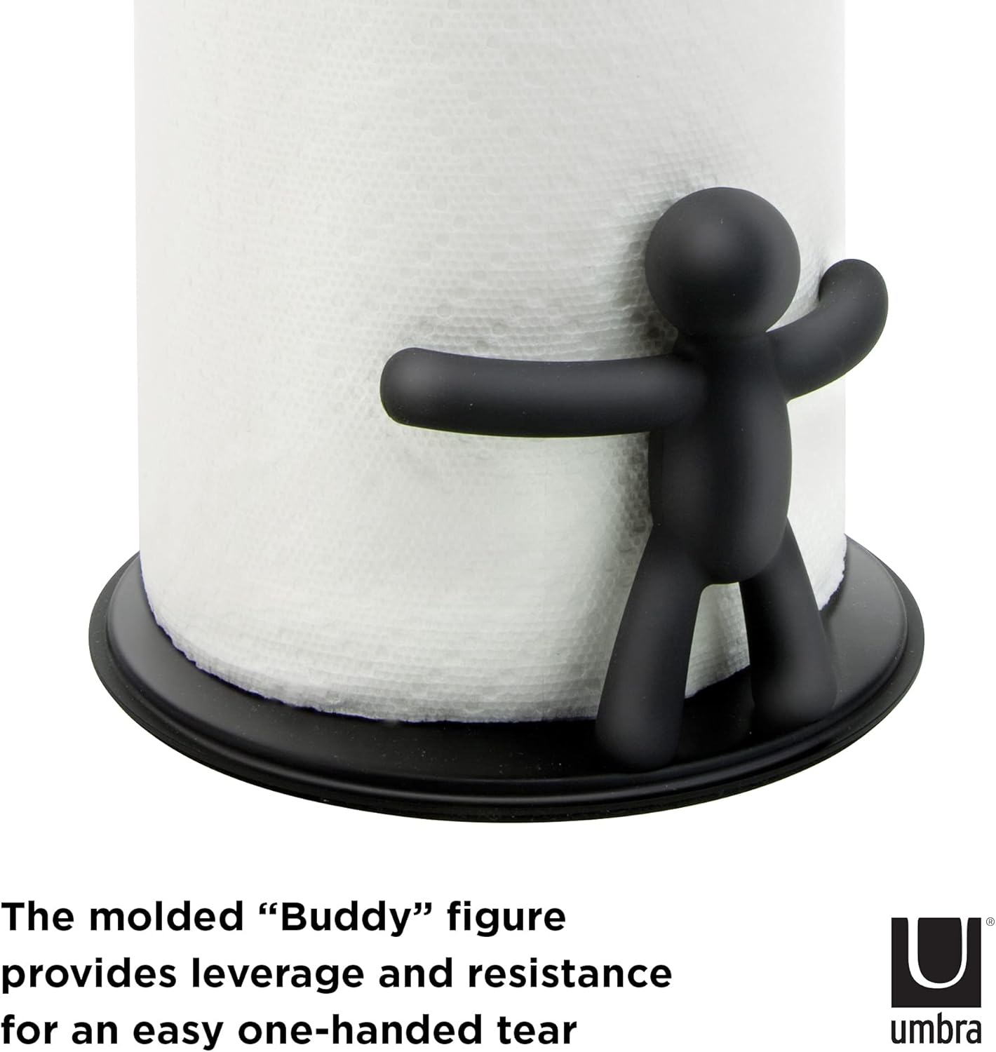 Buddy Countertop Paper Towel Holder, Black