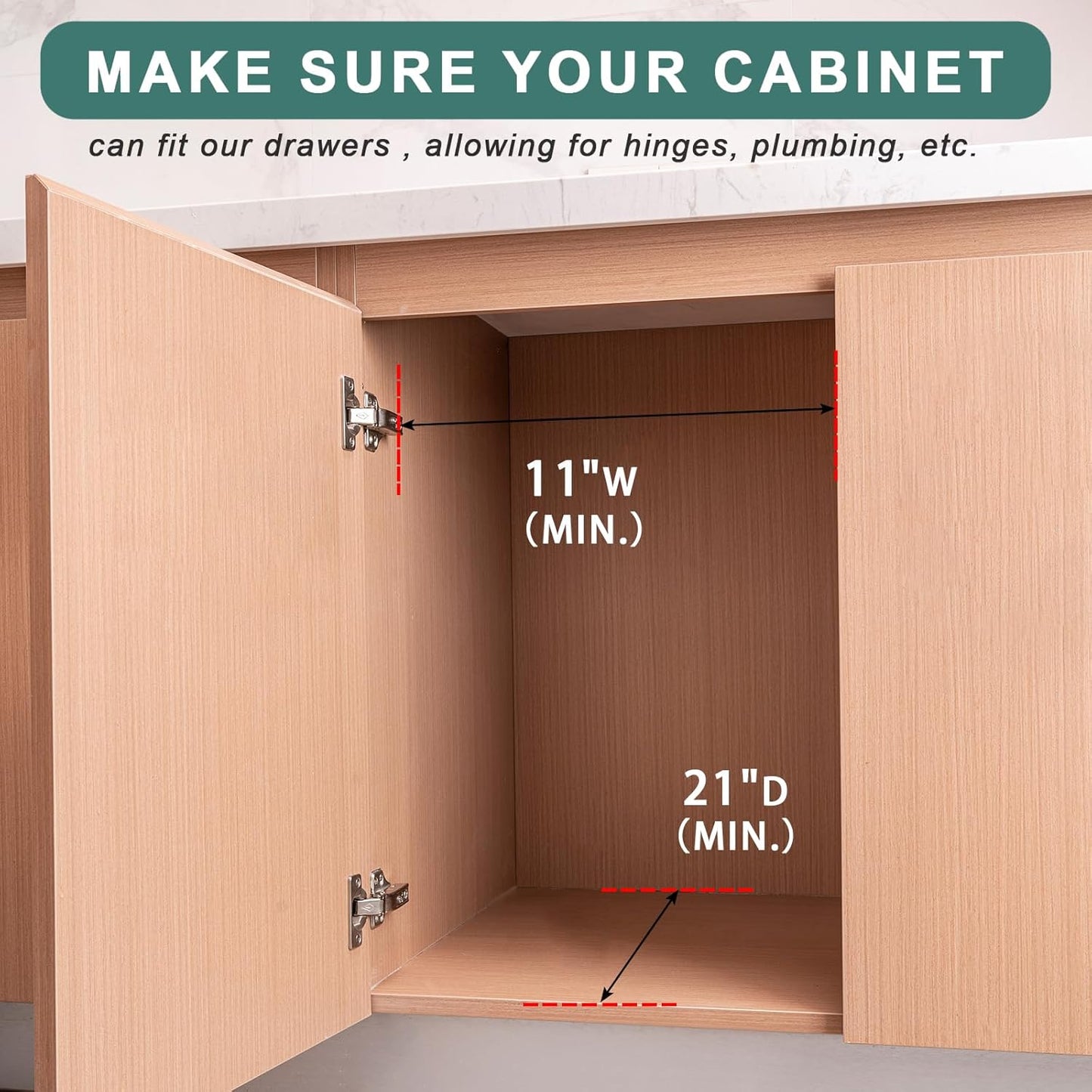 Pull Out Drawers for Kitchen Cabinets, Pull Out Cabinet Organizer