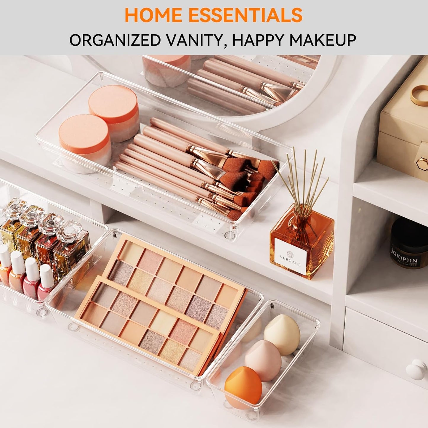 8 Pack Drawer Organizer for Kitchen Gadgets